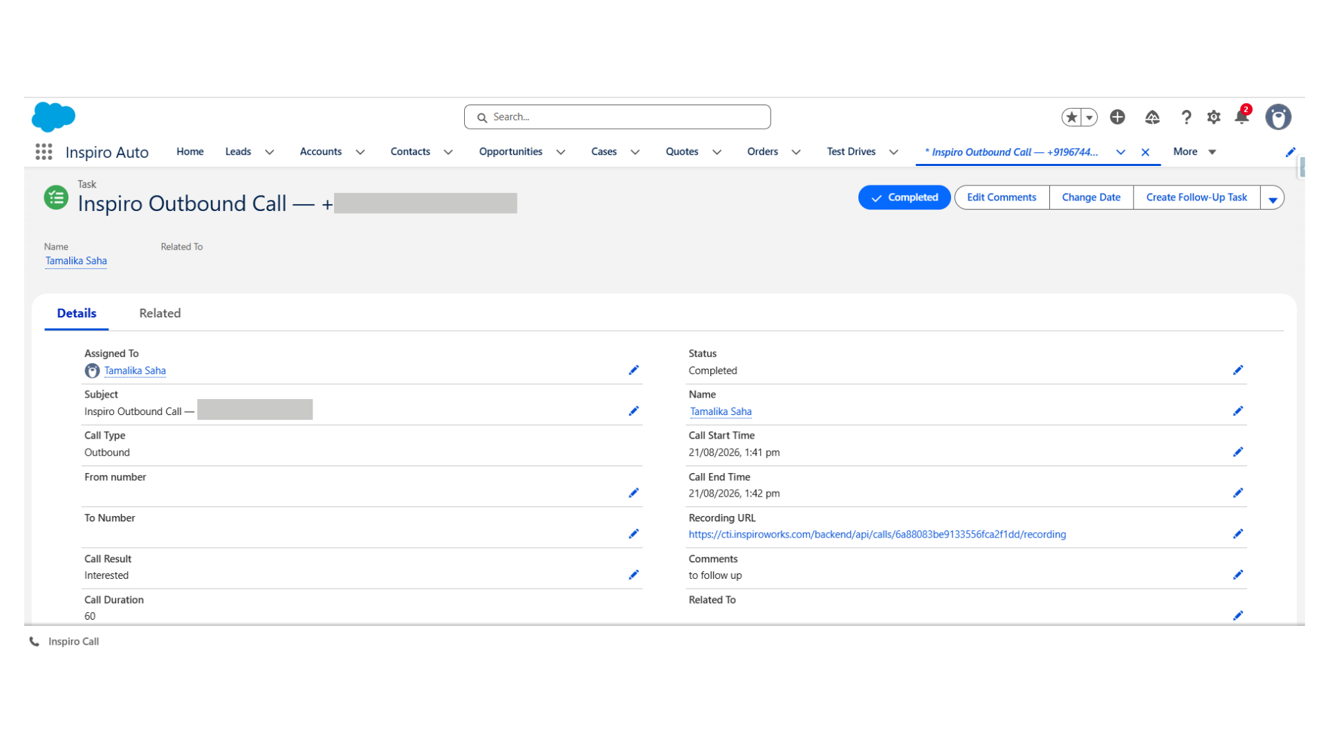 Salesforce Integration