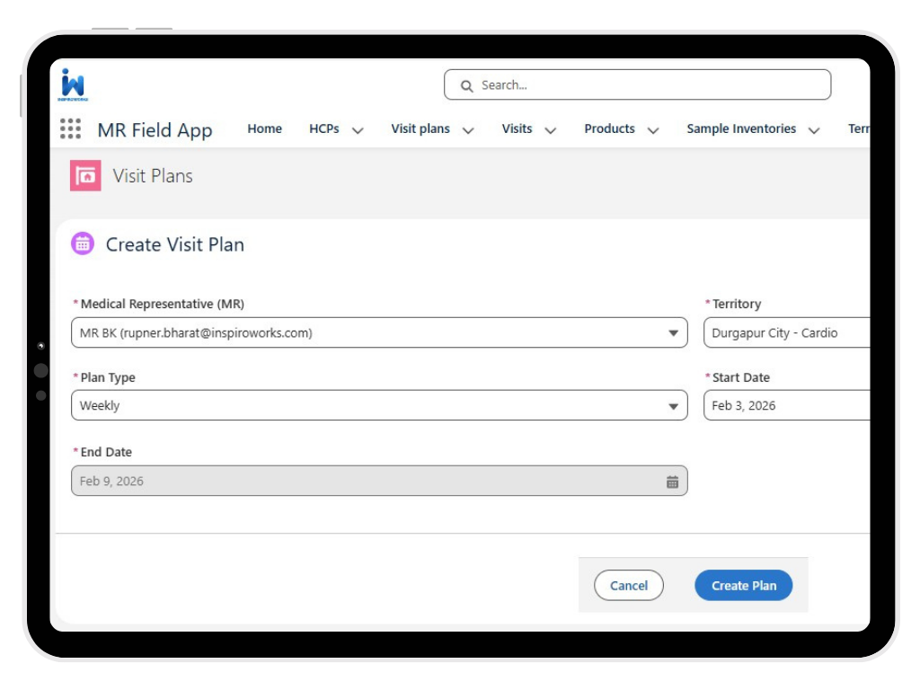 Daily Visit Planning