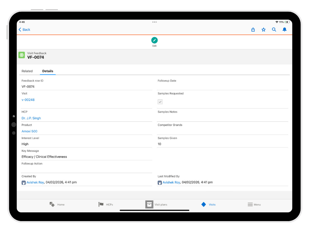 Doctor Engagement & Feedback
