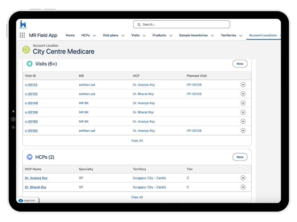 Territory & Doctor Management
